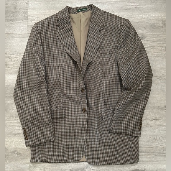 Ralph Lauren Other - Lauren Ralph Lauren Classic Men's houndstooth Blazer Sz L wool classic timeless